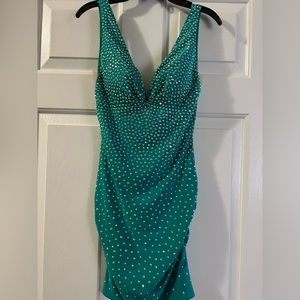 Greenish HOCO dress by Jonathan Kayne size 2